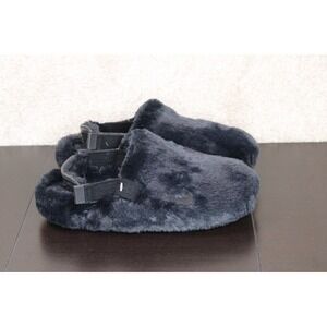 Nike Calm Mule SE Women Faux Fur Comfy Black Slides FZ3119-001 Size 9‎